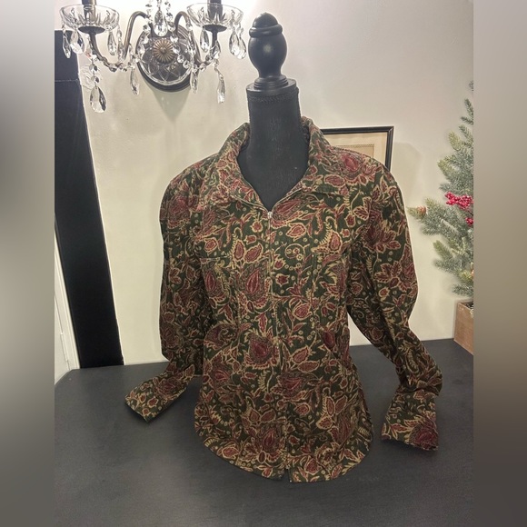 Vintage 2004 corduroy paisley jacket - Picture 2 of 11